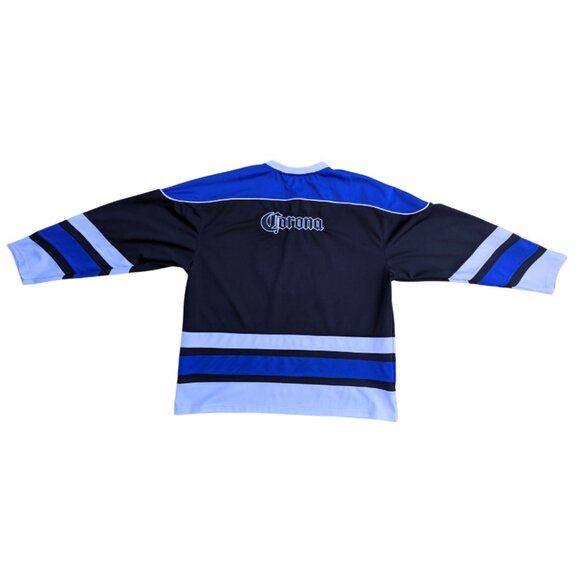 Y2K Corona Extra Cerveza Mexico Hockey Jersey Men’s Size XL - Picture 4 of 4